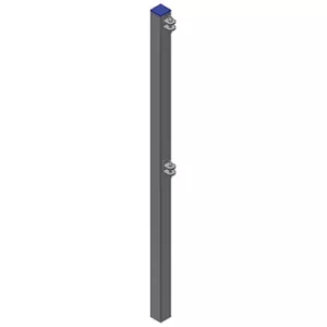 Poteaux charnières 80 x 80 mm